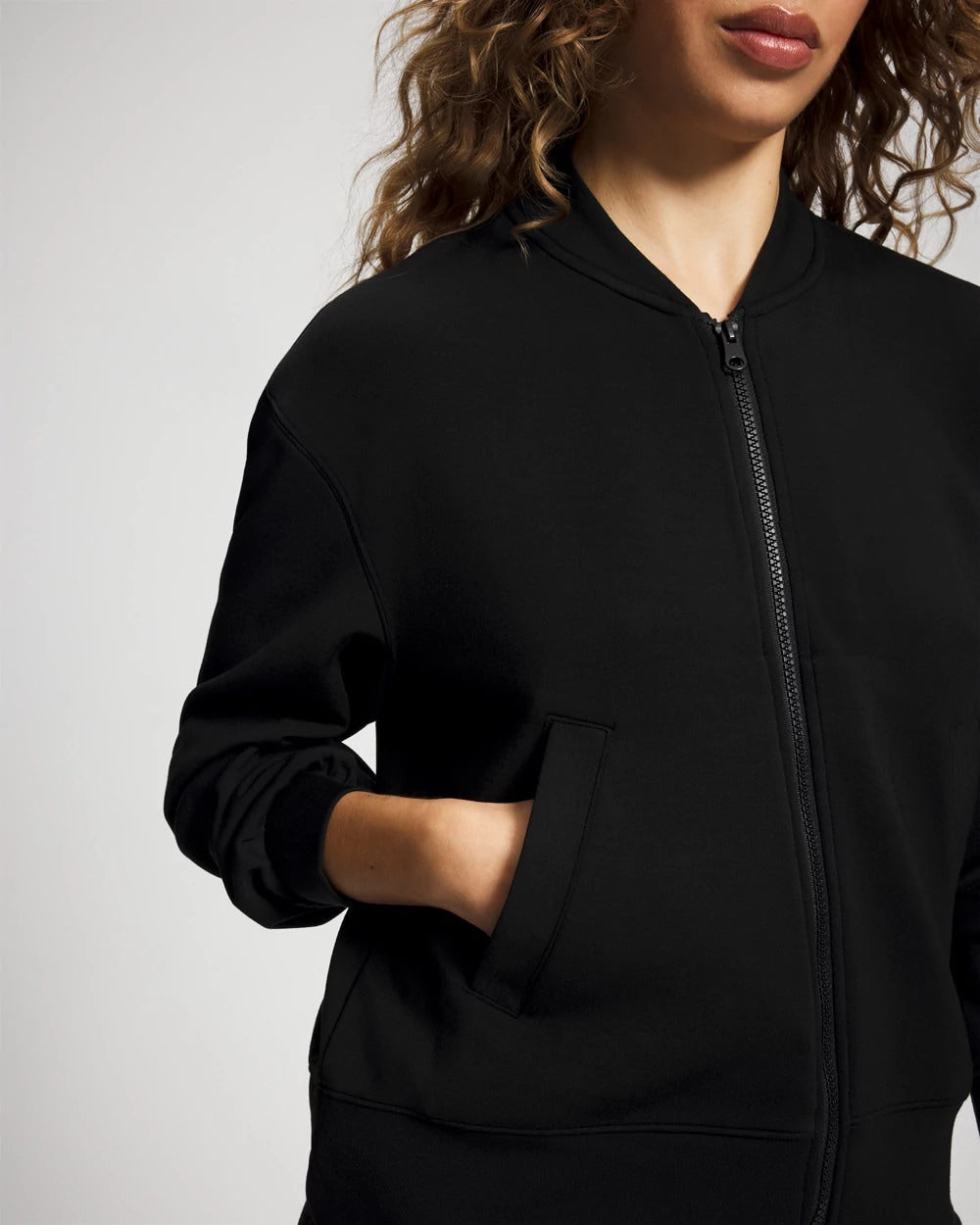Modern Modal Bomber Jacket - BLACK | Soma Women