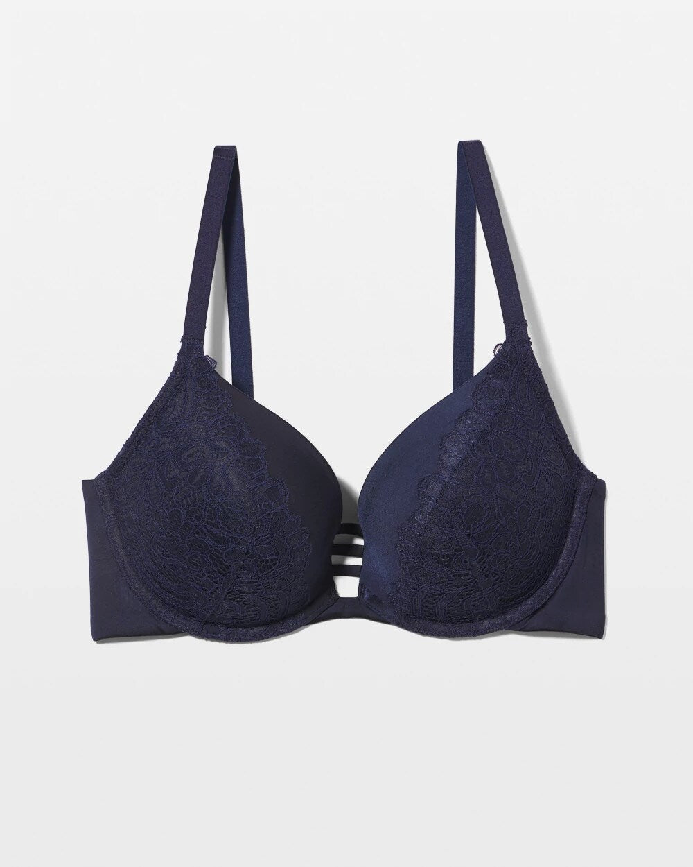 Push-up Plunge Bra with Lace - NIGHTFALL NAVY | Soma Women