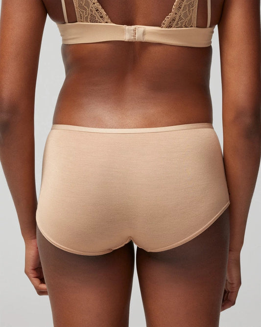 Boyshort Panty with Enchanting Lace - WARM AMBER | Soma Women