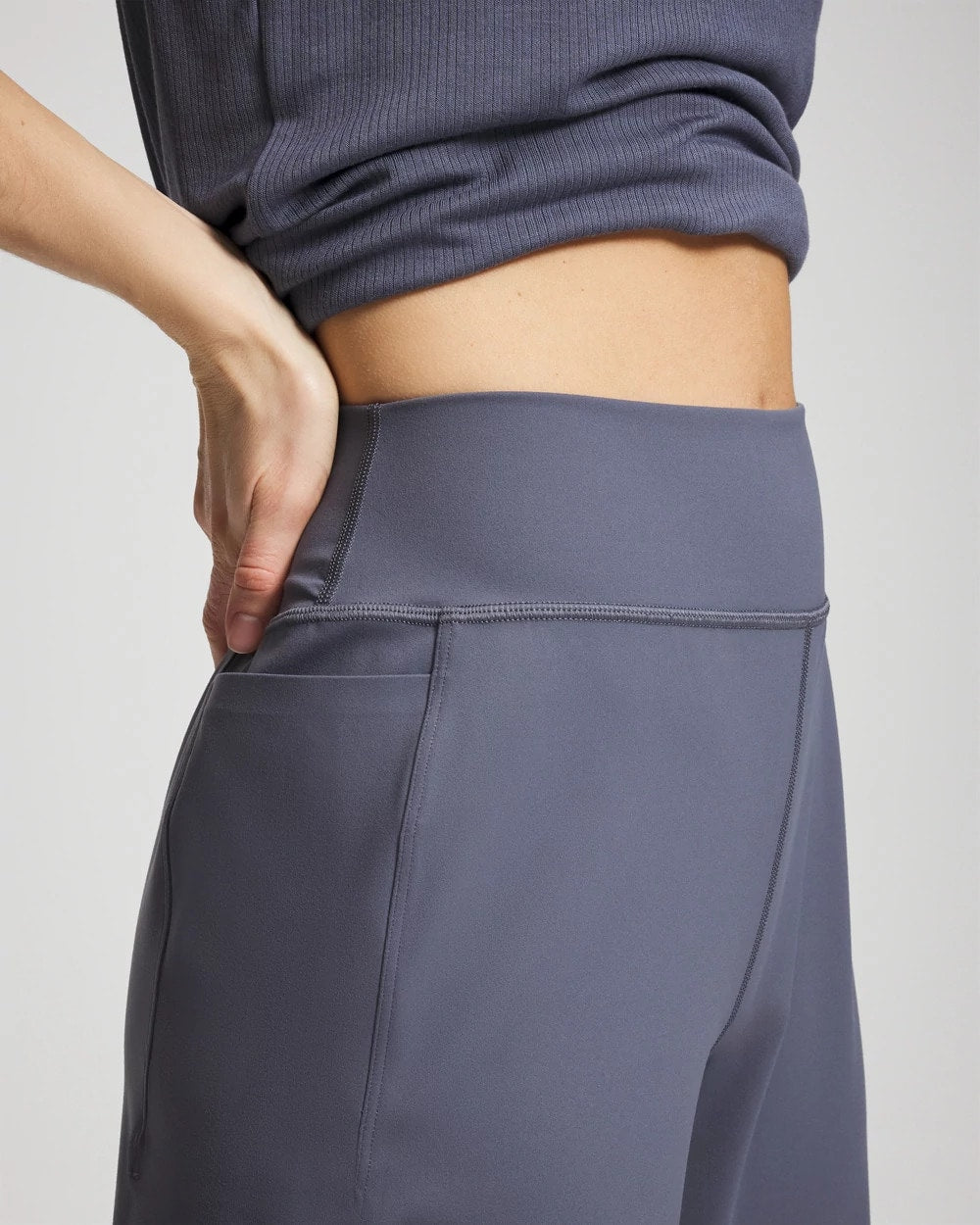 High-Waist Wide-Leg Pants - EARL GRAY | Soma Women