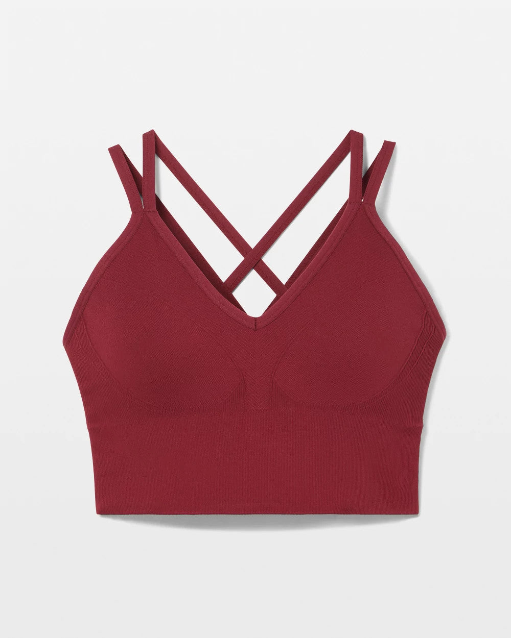 Longline Bra with Strappy Back - VERMILLION | Soma Women