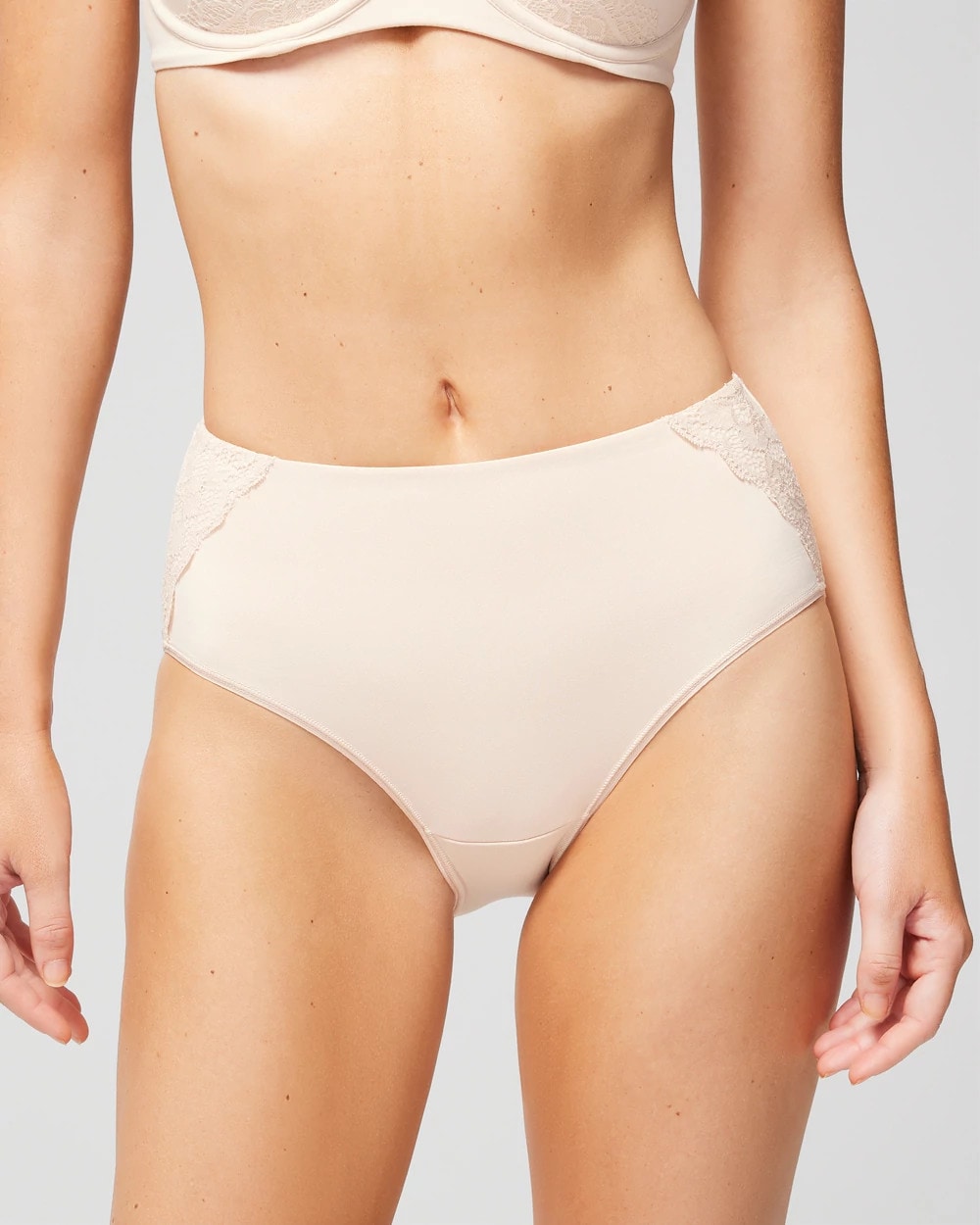 Modern Brief Panty with Lace - PALE SAND | Soma Women