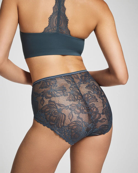 Lace Back Modern Brief Panty - PETROL | Soma Women
