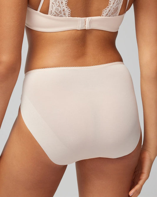 High-Leg Panty with Lace - PALE SAND | Soma Women