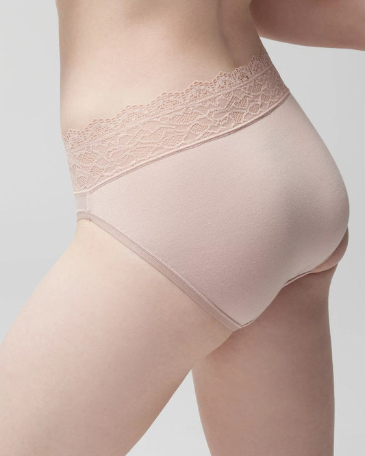 High-Leg Panty with Enchanting Lace - ADOBE ROSE | Soma Women