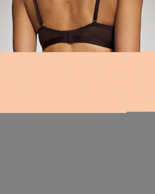Embraceable High-Leg Brief Panty with Super Soft Signature Lace - CHOC PLUM W DTM FOIL | Soma Women