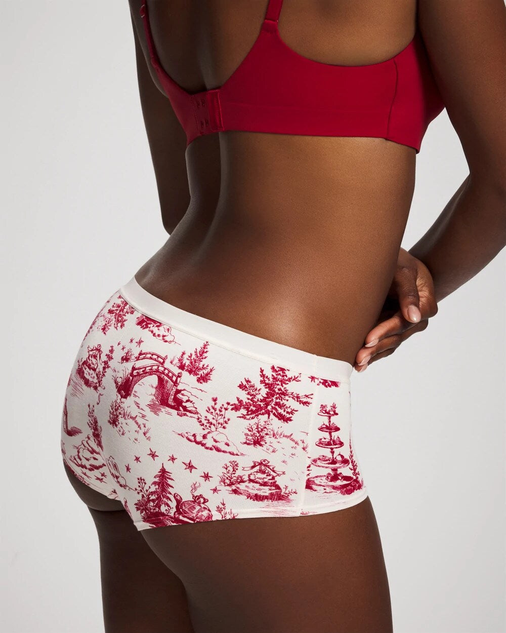 Cotton Boyshort Panty - ENCHANTED TOILE CHAMPAGNE | Soma Women