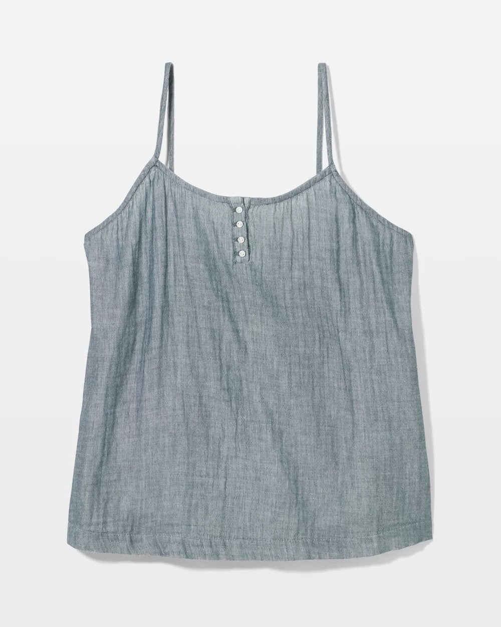 Cotton Gauze Pajama Cami - DARK SEA CROSSDYE | Soma Women