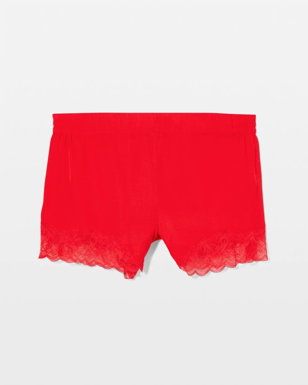 Lace Trim Pajama Shorts - DARE ME RED | Soma Women