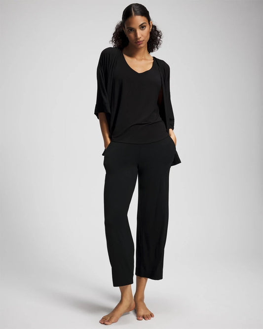 V-Neck Pajama Tank - BLACK | Soma Women