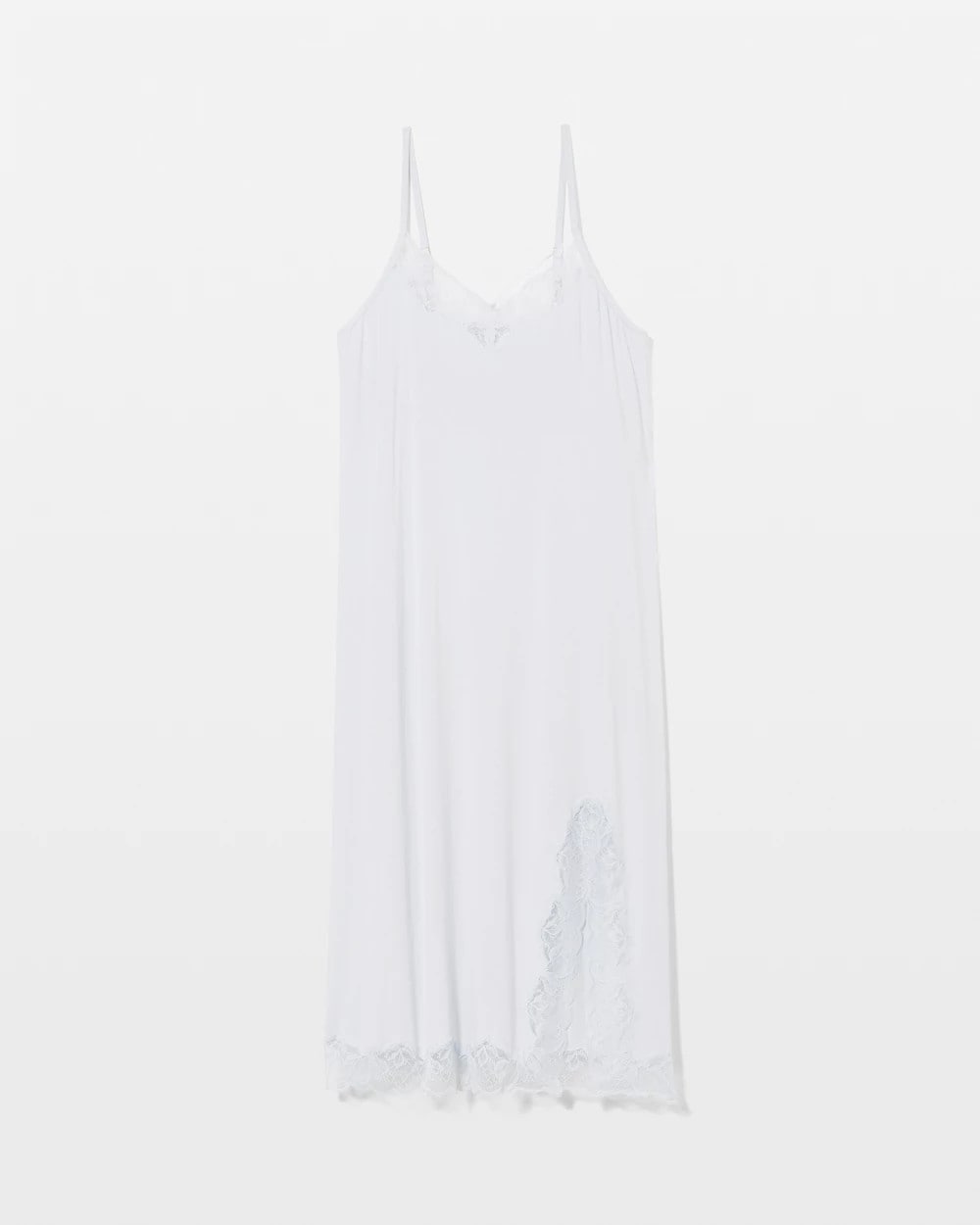 Lace-Trim Midi Gown - BLUE MIST | Soma Women