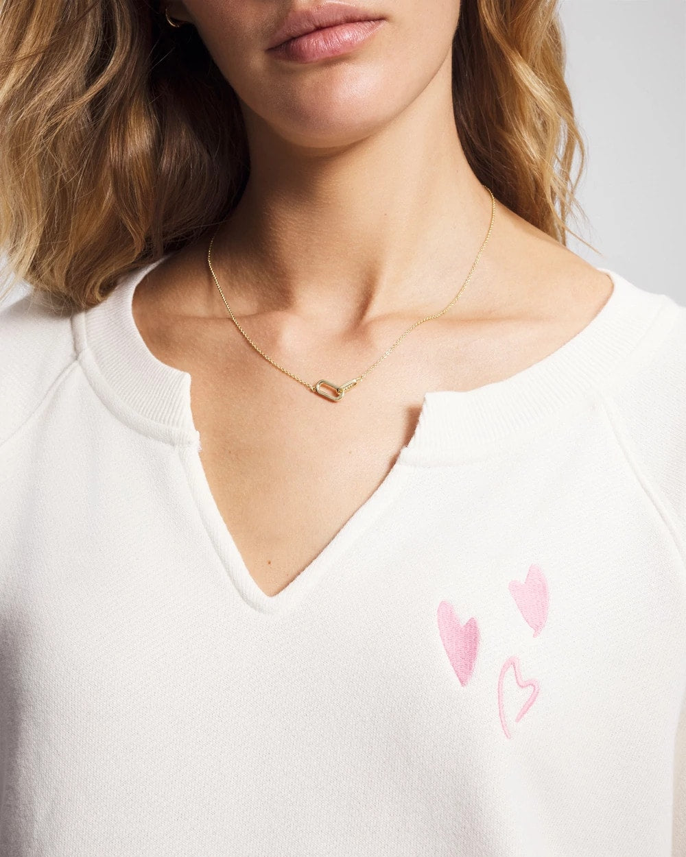 Essential Terry V-Neck Sweatshirt - SHEA | Soma Women