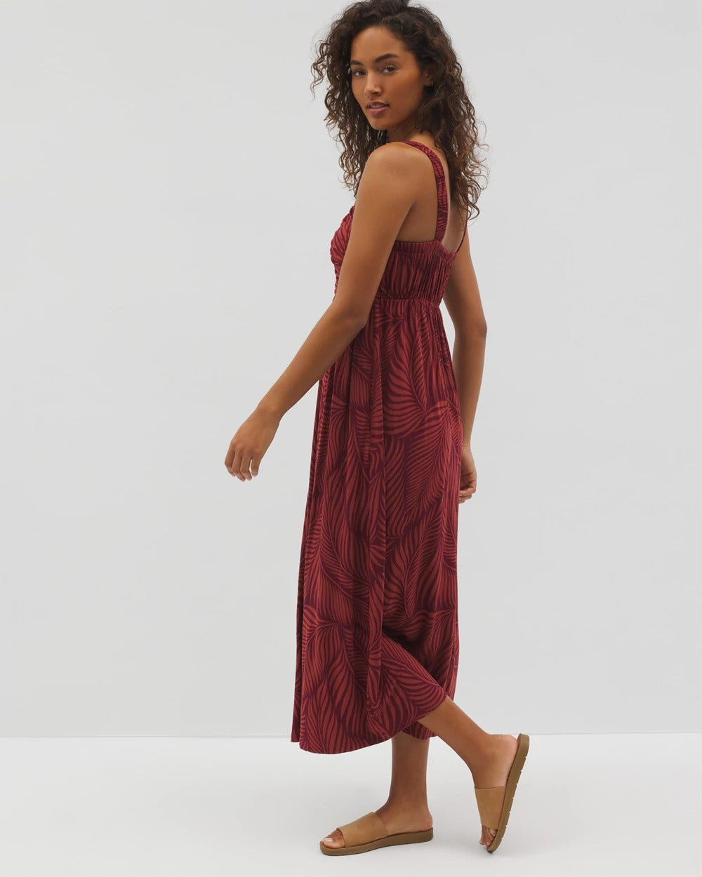 Cabana Midi Bra Dress - PEACEFUL PALMS MID VELVET | Soma Women