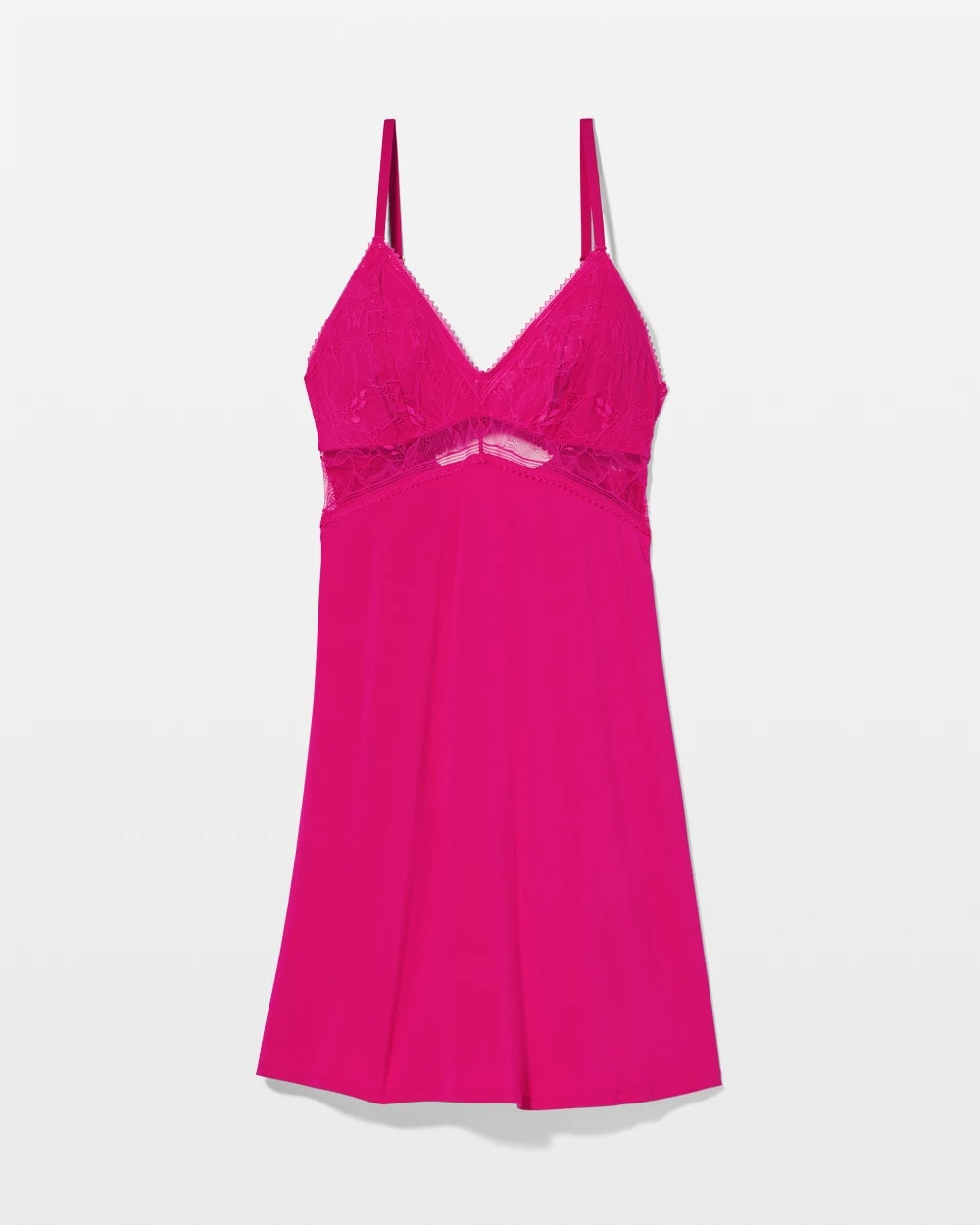 Soft Support Lace Chemise - PINK COSMO | Soma Women