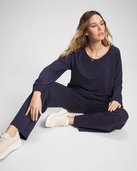 Essential Terry Straight Leg Pants - DEEP INDIGO | Soma Women