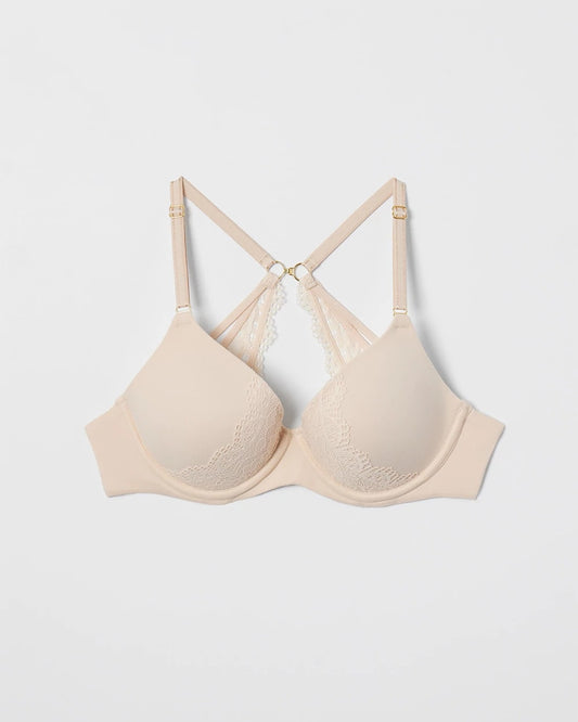Perfect Coverage Convertible Bra with Lace back - PALE SAND | Soma Women