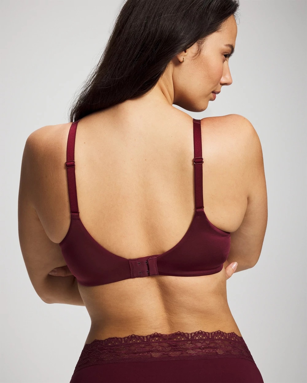 Push-up Plunge Bra with Lace - VELVET PLUM | Soma Women
