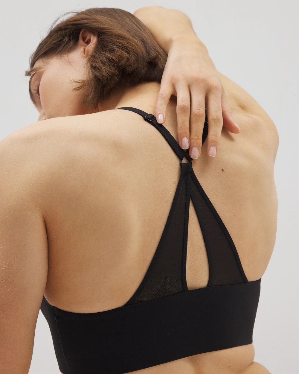 Racerback Mesh Bralette - BLACK | Soma Women