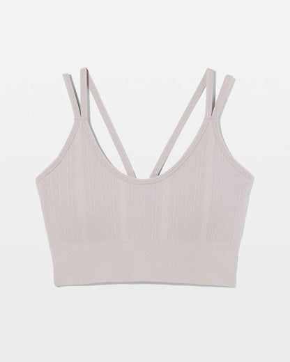 Seamless Bra With Strappy Back - MINERAL GRAY | Soma Women
