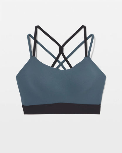 Racerback Yoga Bra - PETROL/BLACK | Soma Women