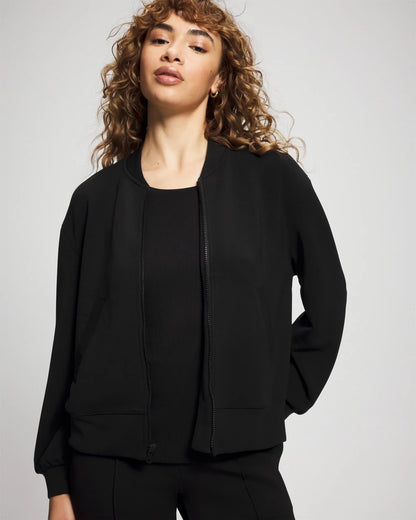 Modern Modal Bomber Jacket - BLACK | Soma Women