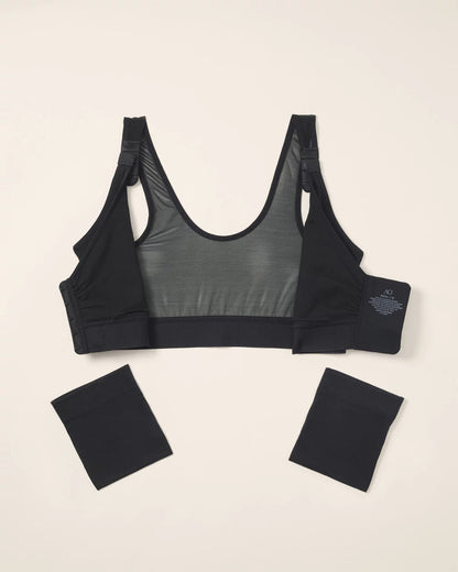 Post-Surgical Recovery Bra with Drain Pockets - BLACK | Soma Women