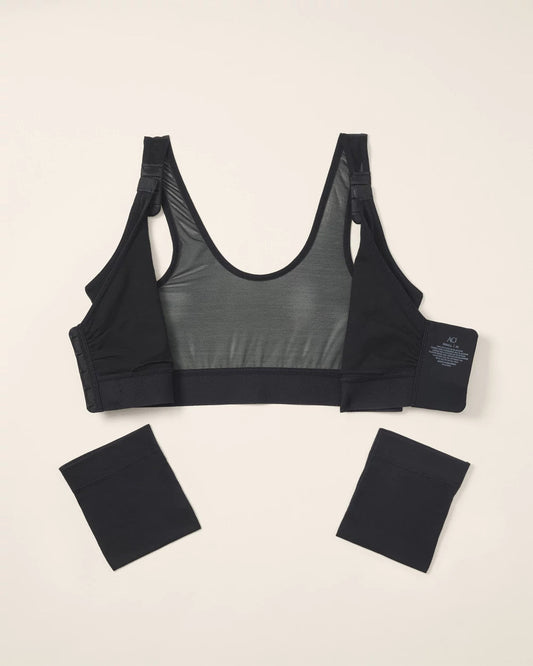 Post-Surgical Recovery Bra with Drain Pockets - BLACK | Soma Women
