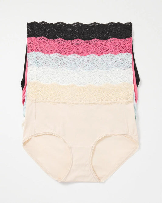 Crochet Lace Brief Panty Pack - RAPTURE ROSE MULTIPACK | Soma Women