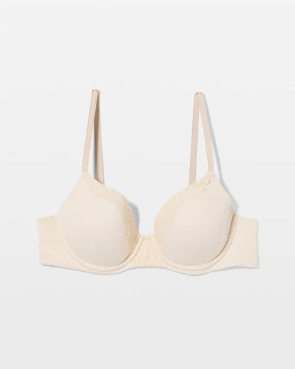 Embraceable Perfect Coverage Bra with Crochet Lace - PALE SAND | Soma Women