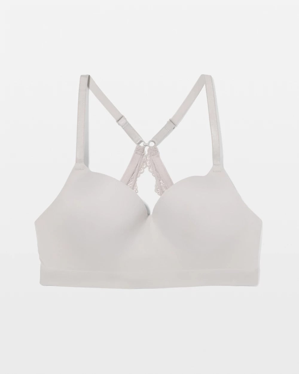 Luxe Wireless Bra with Lace Back - GRAY GLASS | Soma Women