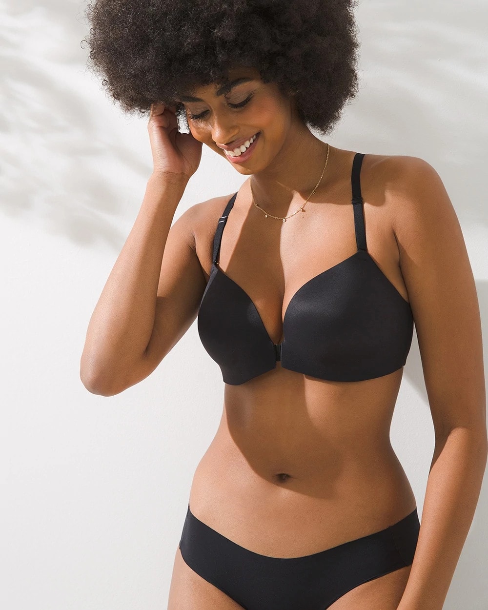 Front-Close Racerback Bra - BLACK | Soma Women