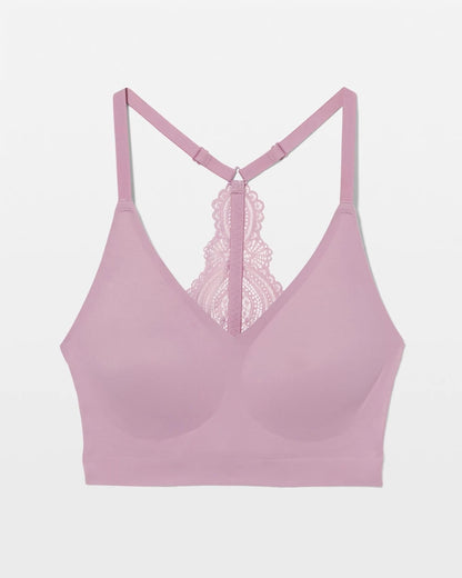 Racerback Bralette with Lace Back - LILAC WINE | Soma Women
