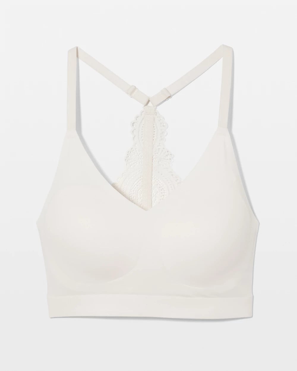 Racerback Bralette with Lace Back - IVORY | Soma Women
