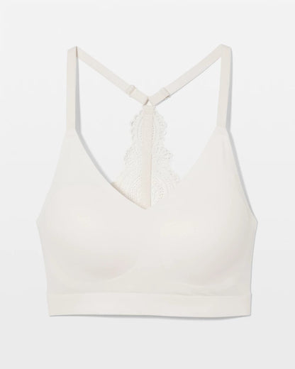 Racerback Bralette with Lace Back - IVORY | Soma Women