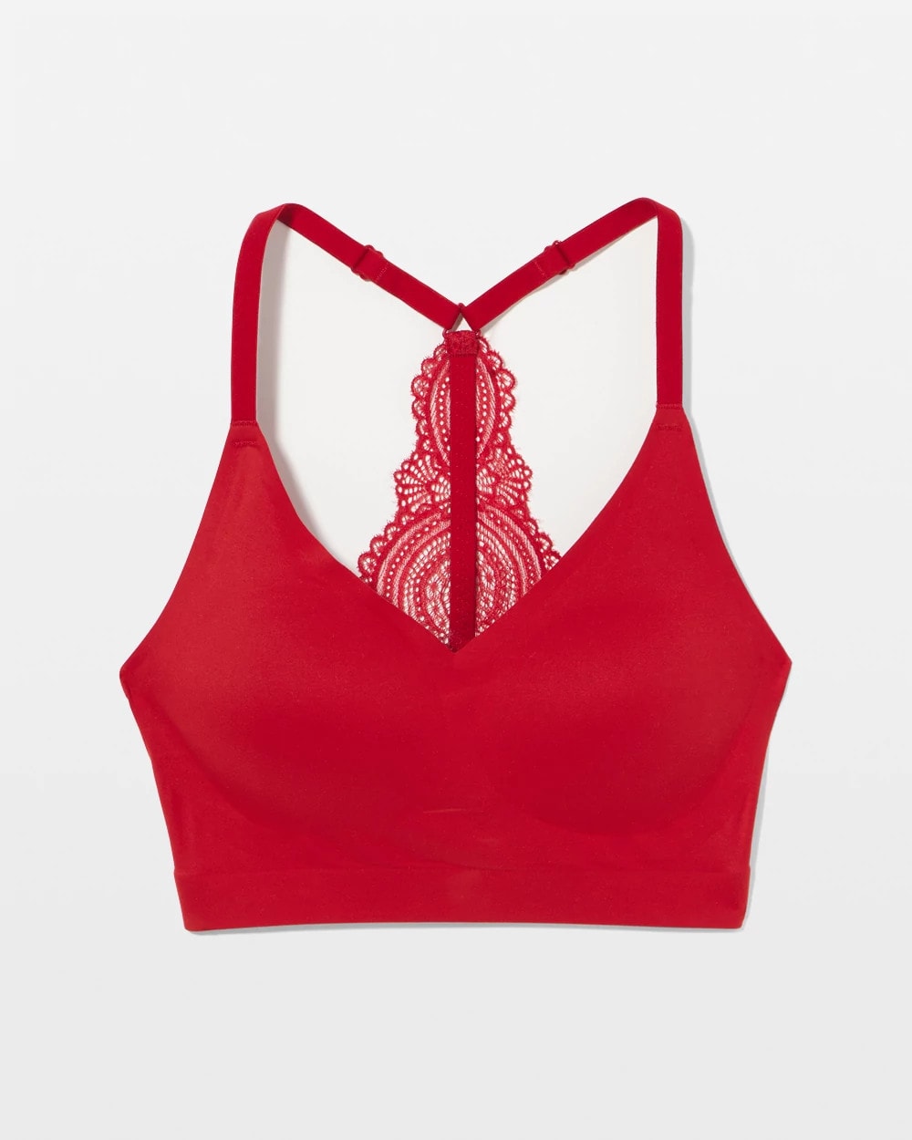 Racerback Bralette with Lace Back - PAINT THE TOWN RED | Soma Women