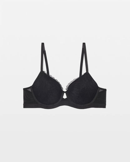 Perfect Coverage Bra with Lace - BLACK | Soma Women