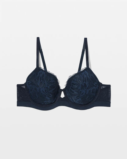 Perfect Coverage Bra with Lace - NIGHTFALL NAVY | Soma Women
