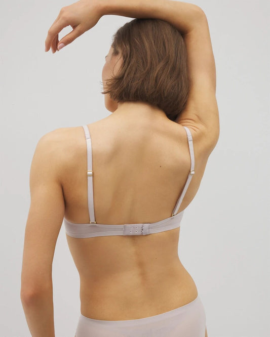 Plunge Bra with Lace - GRAY GLASS | Soma Women