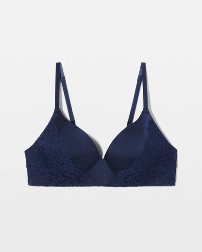 Wireless Lace Push-Up Bra - NIGHTFALL NAVY | Soma Women