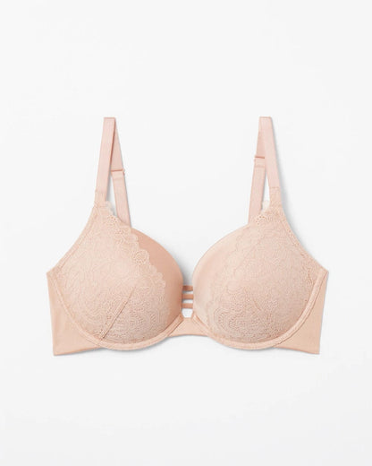 Push-up Plunge Bra with Lace - HUSH | Soma Women