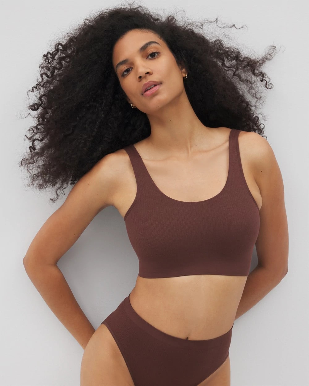 Seamless Rib Bralette - MOCHA | Soma Women