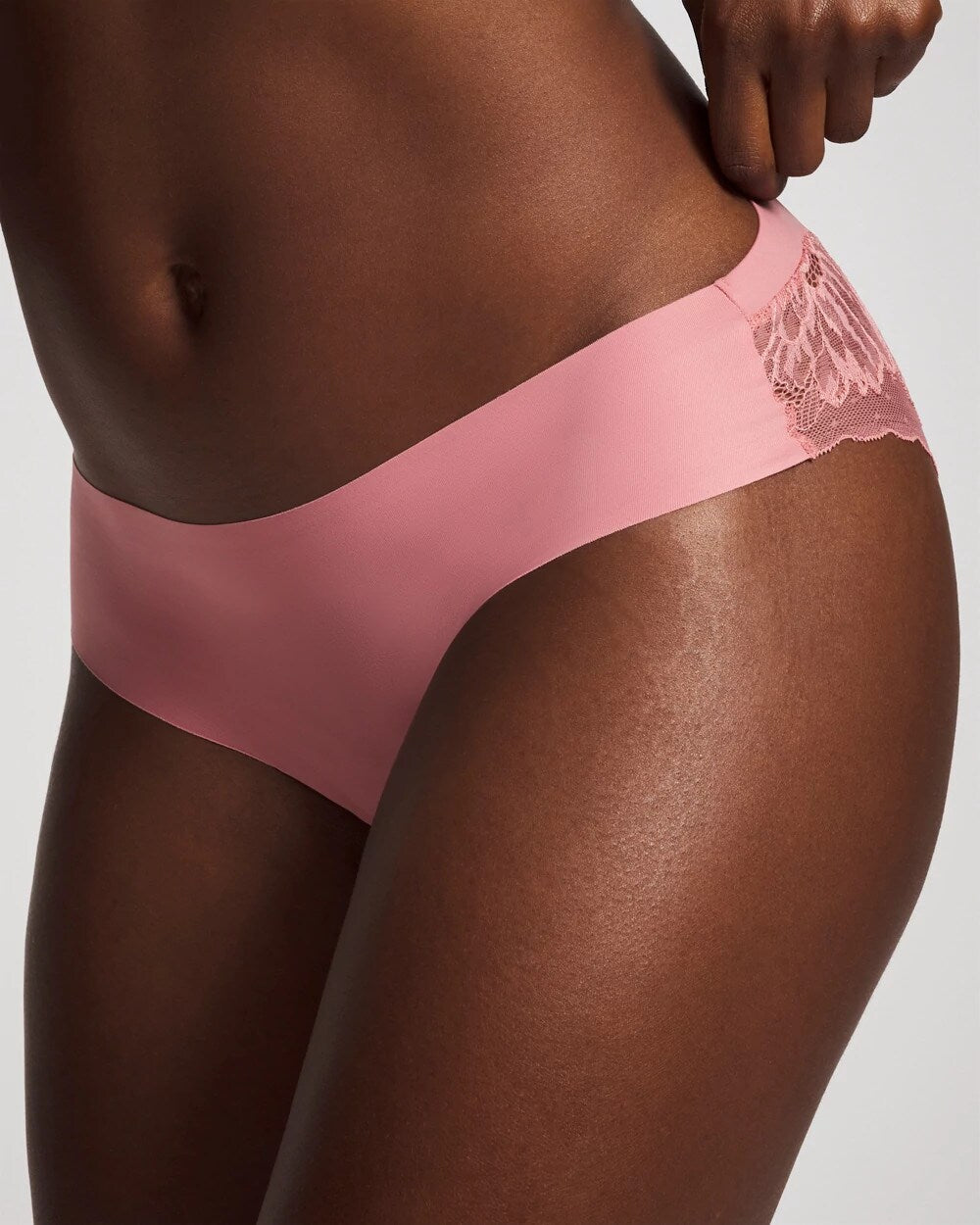 Cheeky Hipster Panty with Lace Back - ANTIQUE PINK | Soma Women