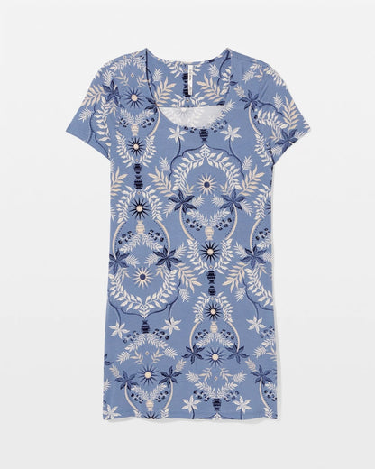 Short Sleeve Scoop Neck Sleepshirt - BOTANICAL TILE SUNDOWN | Soma Women