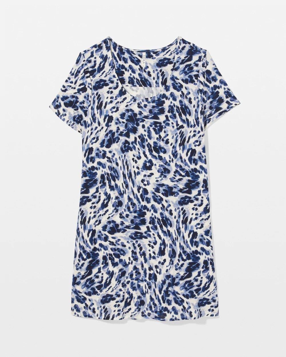 Short Sleeve Scoop Neck Sleepshirt - LOVELIEST LEOPARD PARCH M | Soma Women