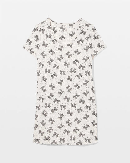 Short Sleeve Scoop Neck Sleepshirt - THATS A WRAP CHAMP MICRO | Soma Women