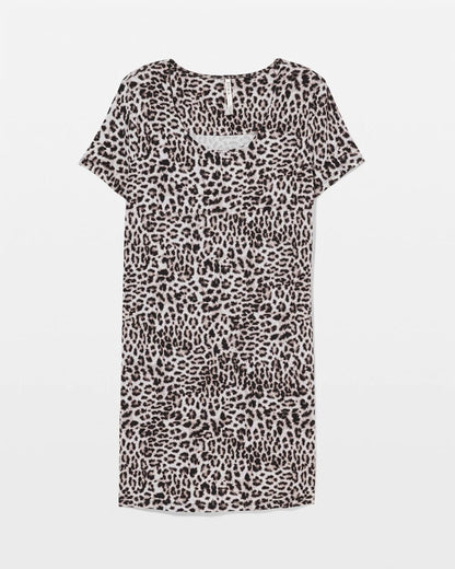 Short Sleeve Scoop Neck Sleepshirt - DIVINE LEOPARD TAUPE | Soma Women