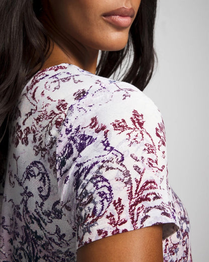 Short Sleeve Scoop Neck Sleepshirt - LACE HARMONY LILAC | Soma Women