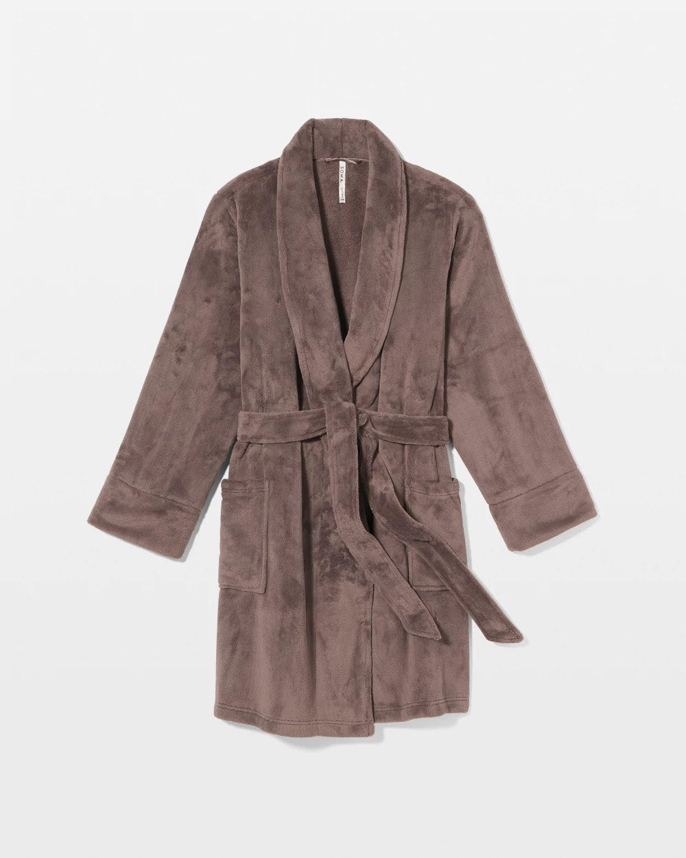 Plush Short Robe - DARK TAUPE | Soma Women