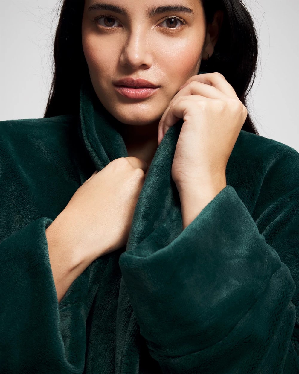 Plush Short Robe - GREEN JOLIE | Soma Women