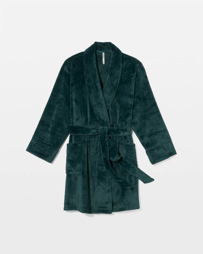 Plush Short Robe - GREEN JOLIE | Soma Women